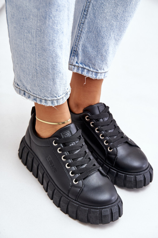 siltināti Sneakers modeļa apavi Sieviešu Big Star MM274617 melnas krāsas siltināti Sneakers modeļa apavi Sieviešu Big Star MM274617 melnas krāsas