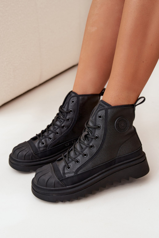 tõmblukuga Sieviešu siltināti Big Star OO274A355 melnas krāsas