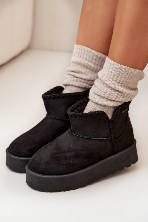 sniega apavi Sieviešu ar platformuPrzeszyciami Big Star SS274128 melnas krāsas