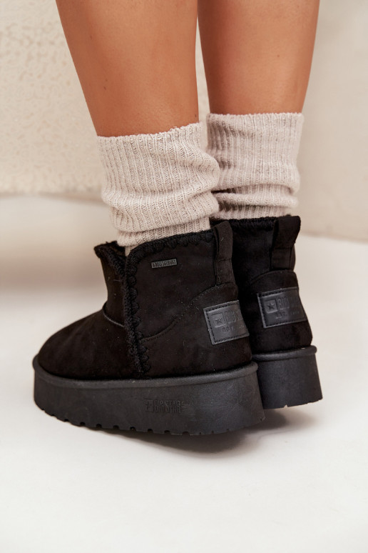 sniega apavi Sieviešu ar platformuPrzeszyciami Big Star SS274128 melnas krāsas