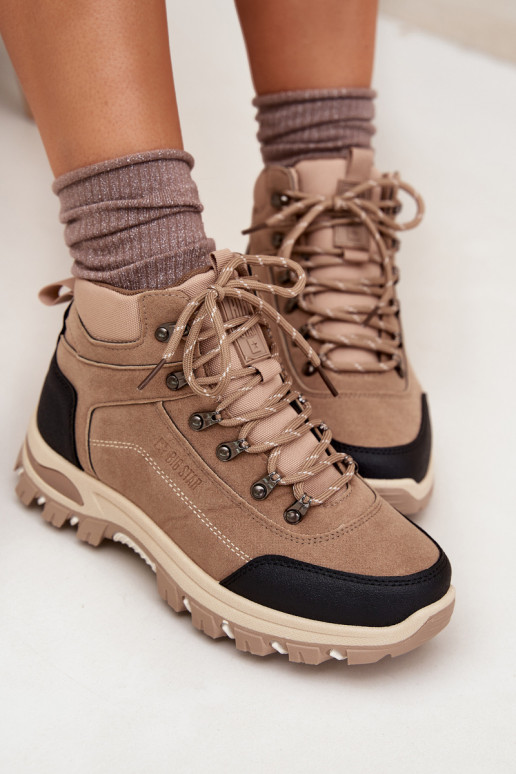 pārgājienu zābaki Sieviešu Big Star SS274095 smilšu krāsas