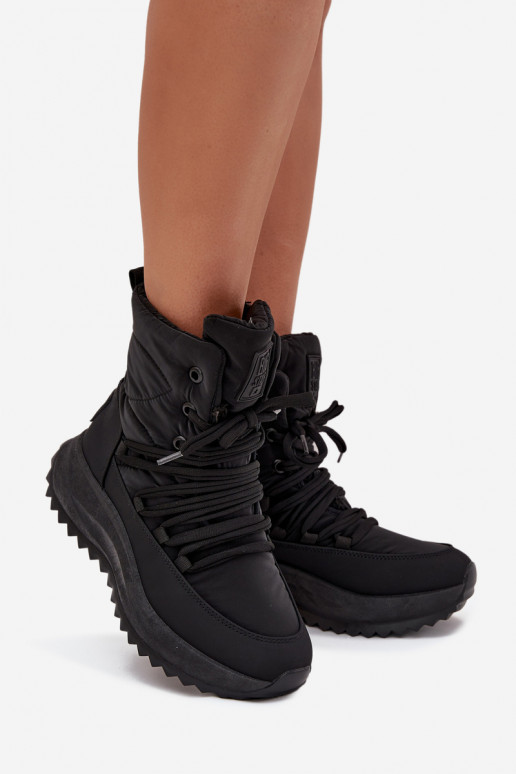 sniega apavi Sieviešu Uz pili Big Star SS274059 melnas krāsas