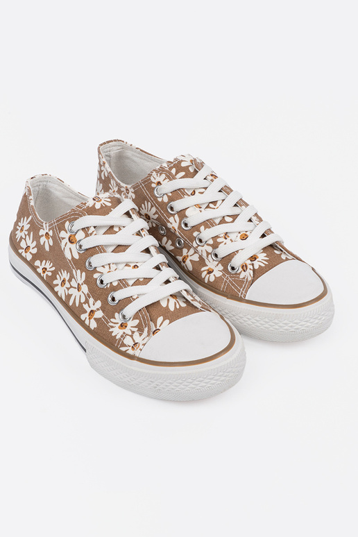 smilšu krāsas Sieviešu zābaki In ziedi