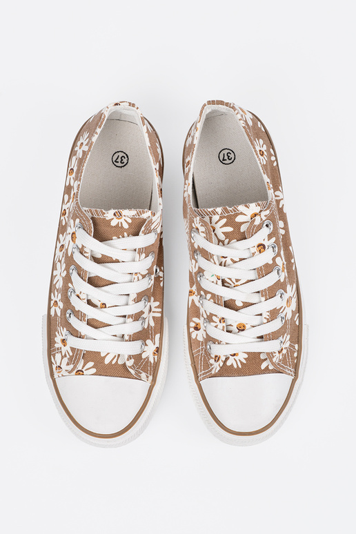 smilšu krāsas Sieviešu zābaki In ziedi