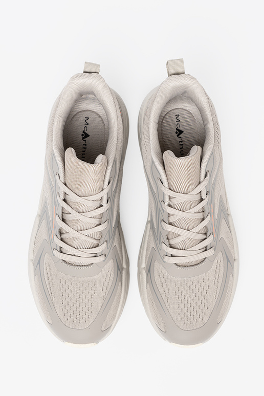 Ērti sieviešu apavi pelēkas krāsas z siateczkoIną strukturą McArthur