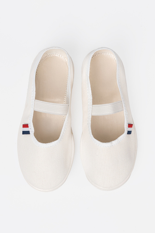 Gaisma balta krāsa Apavi z elastīgsm paskiem