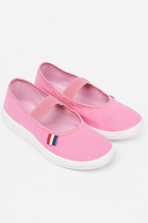 Gaisma rozā krāsa Apavi z elastīgsm paskiem