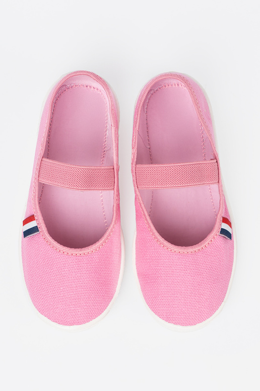 Gaisma rozā krāsa Apavi z elastīgsm paskiem