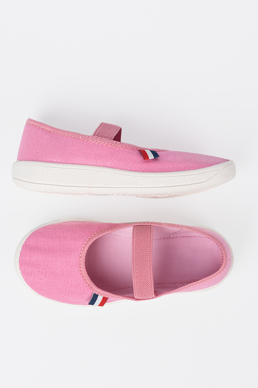 Gaisma rozā krāsa Apavi z elastīgsm paskiem