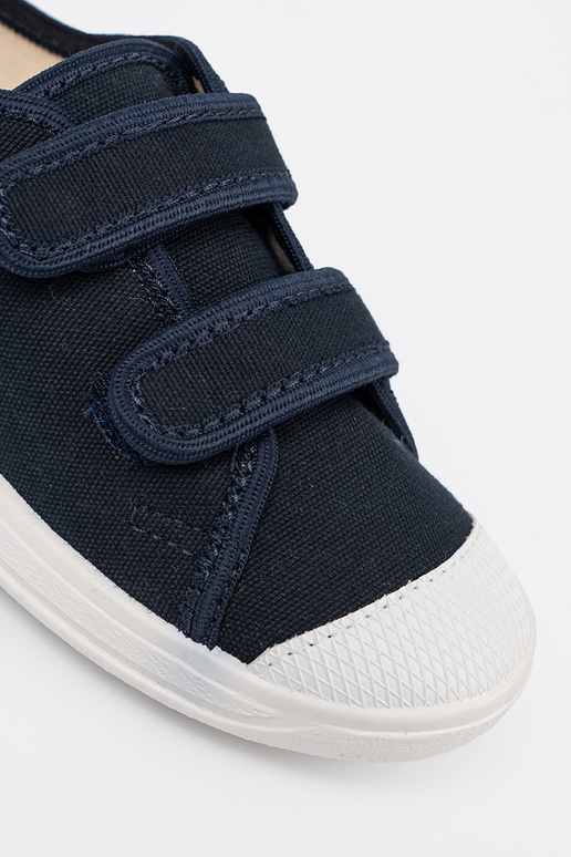 tumši zilas krāsas kurpes bērnu Velcroy