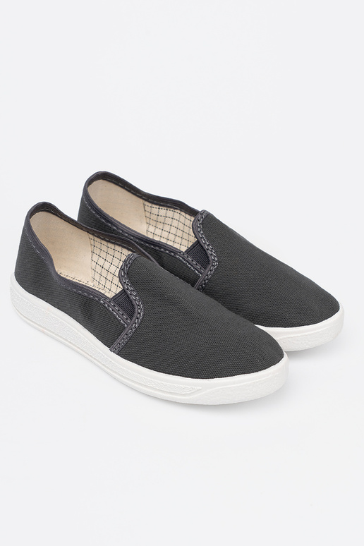 Proste pelēkas krāsas kurpes z elastīgsmi InstaInkami puicisks