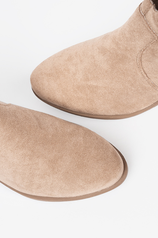 smilšu krāsas zābaki kovboju zābaki zamšādas