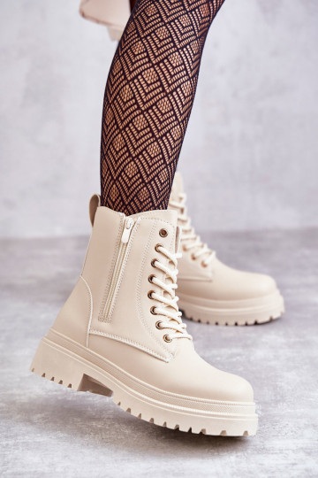 Sieviešu puszābaki siltināti Ziloņkaula krāsas Dorchen