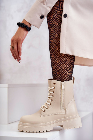 Sieviešu puszābaki siltināti Ziloņkaula krāsas Dorchen 2