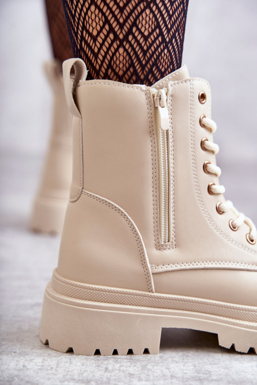 Sieviešu puszābaki siltināti Ziloņkaula krāsas Dorchen