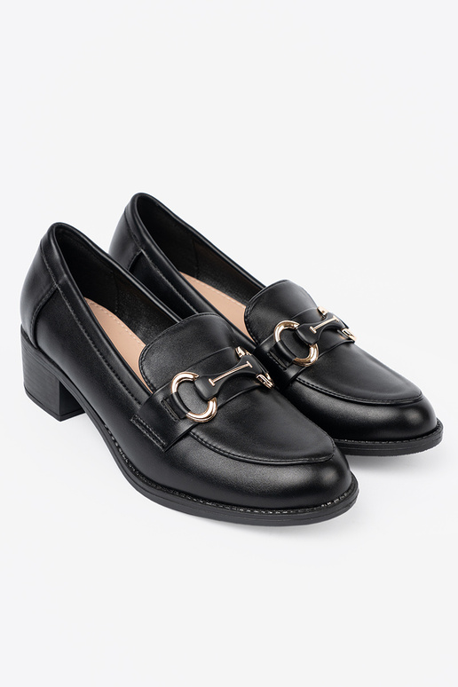 melnas krāsas Sieviešu zābaki z elegancką sprzączką melnas krāsas Sieviešu zābaki z elegancką sprzączką
