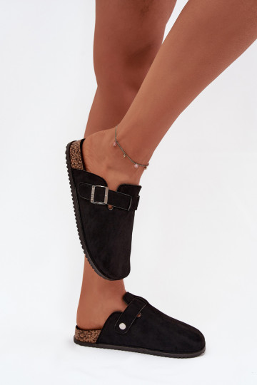 Čības Tukšas Sieviešu Korkovas platformā Sudraba krāsas ar sprādzēm Big Star SS274736 melnas krāsas