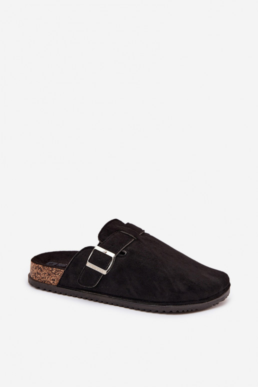 Čības Tukšas Sieviešu Korkovas platformā Sudraba krāsas ar sprādzēm Big Star SS274736 melnas krāsas