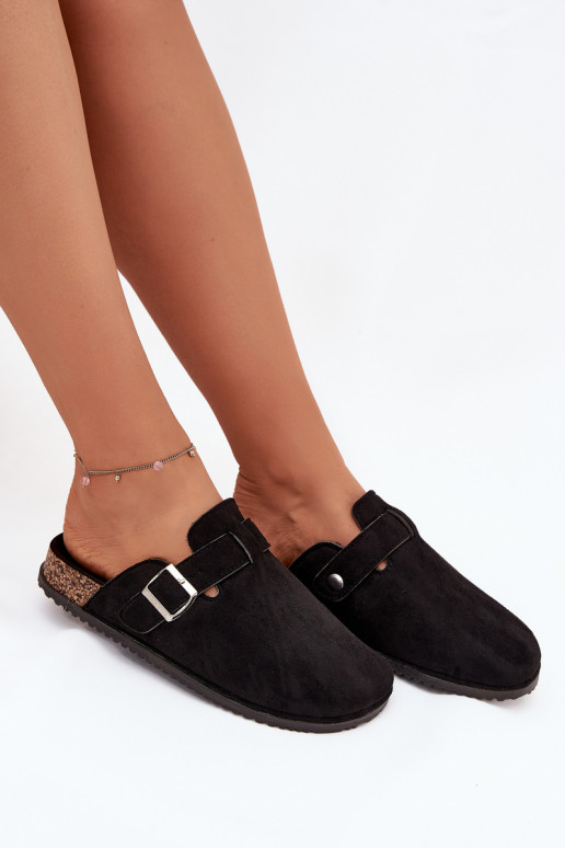 Čības Tukšas Sieviešu Korkovas platformā Sudraba krāsas ar sprādzēm Big Star SS274736 melnas krāsas