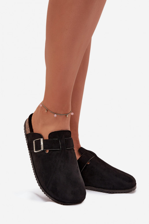 Čības Tukšas Sieviešu Korkovas platformā Sudraba krāsas ar sprādzēm Big Star SS274736 melnas krāsas