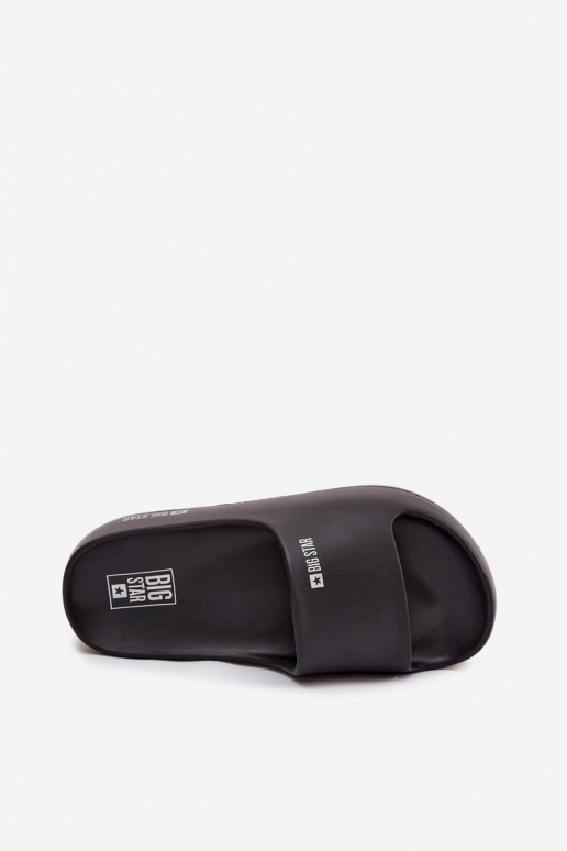 sieviešu čības Vieglas čības uz pirksta ar platformu Big Star SS274721 melnas krāsas