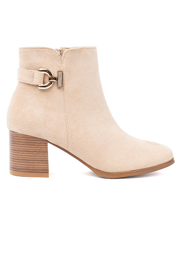 Eleganta stila zābaki In kolorze jasnego beżu 2