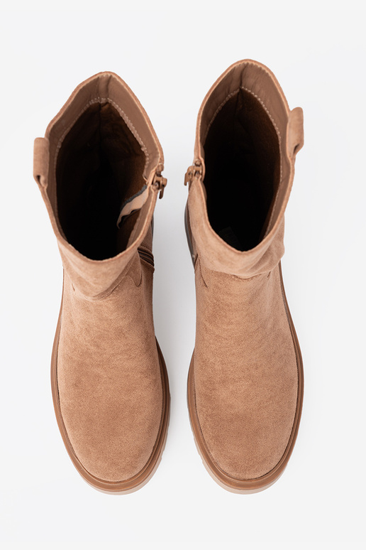 Minimalistyczne zābaki kameloIne z miękkiego zamszu