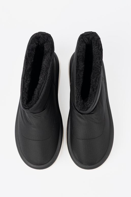 INodoodporne Sieviešu sniega zābaki Melnas krāsas z futrzanym Innętrzem