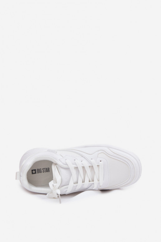 Sneakers modeļa apavi Sieviešu ar platformu Big Star SS274590 HI-POLY SYSTEM baltas krāsas Sneakers modeļa apavi Sieviešu ar platformu Big Star SS274590 HI-POLY SYSTEM baltas krāsas