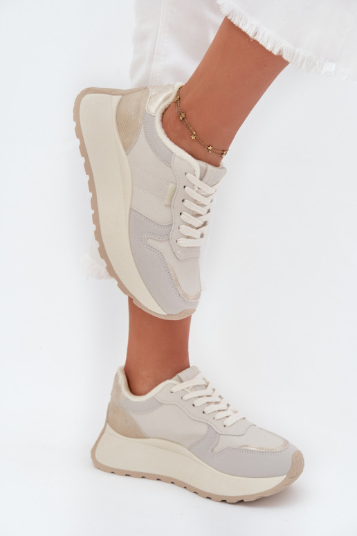 siltināti Sneakers modeļa apavi Sieviešu ar platformu Big Star SS274008 HI-POLY SYSTEM Ziloņkaula krāsas siltināti Sneakers modeļa apavi Sieviešu ar platformu Big Star SS274008 HI-POLY SYSTEM Ziloņkaula krāsas