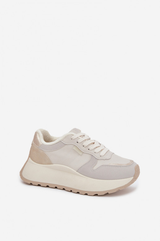 siltināti Sneakers modeļa apavi Sieviešu ar platformu Big Star SS274008 HI-POLY SYSTEM Ziloņkaula krāsas siltināti Sneakers modeļa apavi Sieviešu ar platformu Big Star SS274008 HI-POLY SYSTEM Ziloņkaula krāsas