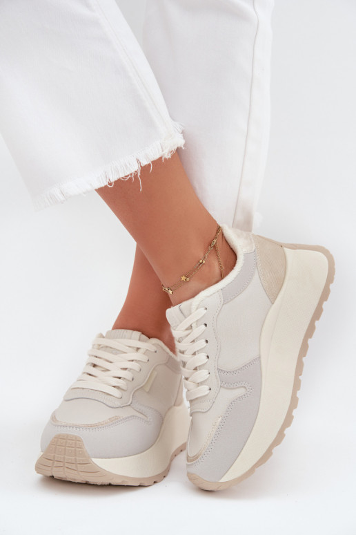 siltināti Sneakers modeļa apavi Sieviešu ar platformu Big Star SS274008 HI-POLY SYSTEM Ziloņkaula krāsas siltināti Sneakers modeļa apavi Sieviešu ar platformu Big Star SS274008 HI-POLY SYSTEM Ziloņkaula krāsas