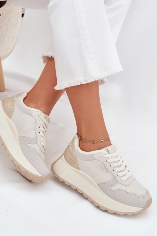 siltināti Sneakers modeļa apavi Sieviešu ar platformu Big Star SS274008 HI-POLY SYSTEM Ziloņkaula krāsas siltināti Sneakers modeļa apavi Sieviešu ar platformu Big Star SS274008 HI-POLY SYSTEM Ziloņkaula krāsas