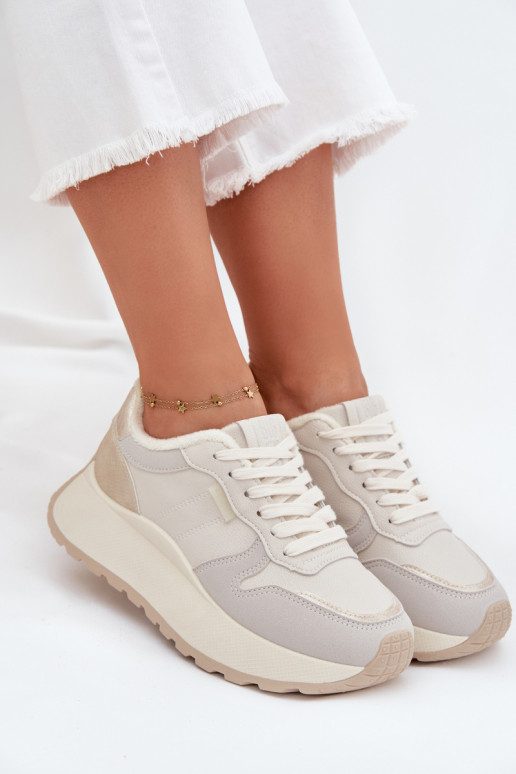 siltināti Sneakers modeļa apavi Sieviešu ar platformu Big Star SS274008 HI-POLY SYSTEM Ziloņkaula krāsas siltināti Sneakers modeļa apavi Sieviešu ar platformu Big Star SS274008 HI-POLY SYSTEM Ziloņkaula krāsas