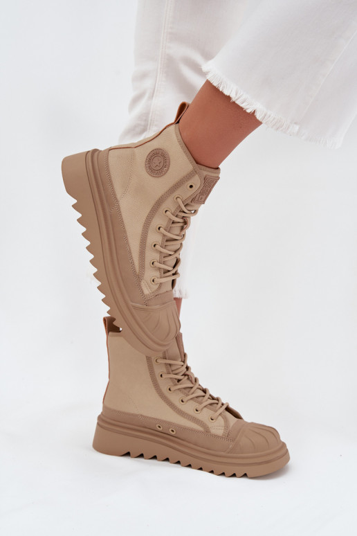 tõmblukuga Sieviešu siltināti Big Star OO274A356 smilšu krāsas