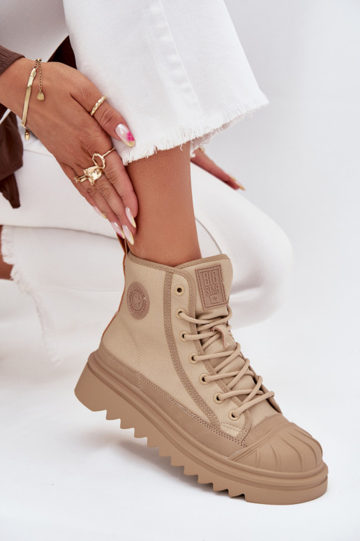 tõmblukuga Sieviešu siltināti Big Star OO274A356 smilšu krāsas