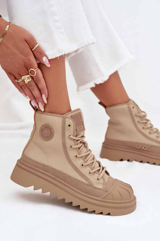 tõmblukuga Sieviešu siltināti Big Star OO274A356 smilšu krāsas