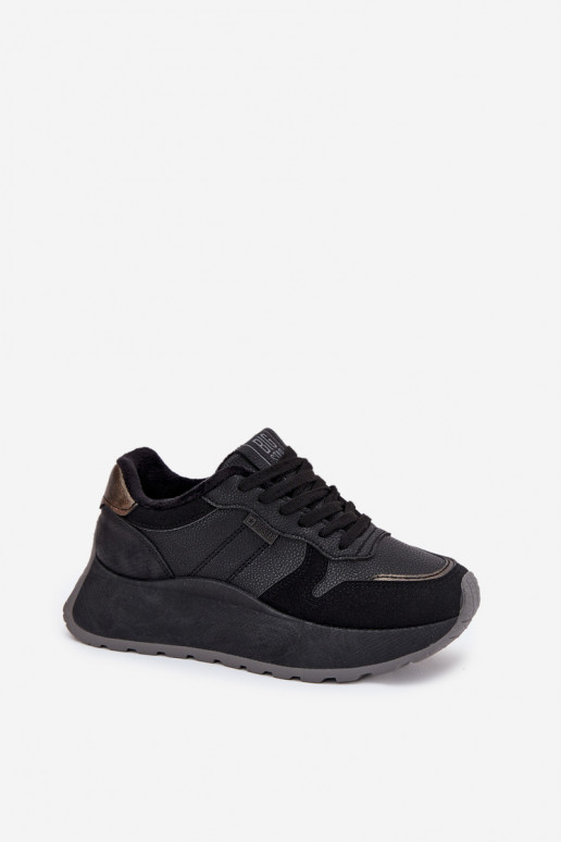 siltināti Sneakers modeļa apavi Sieviešu ar platformu Big Star SS274007 HI-POLY SYSTEM melnas krāsas siltināti Sneakers modeļa apavi Sieviešu ar platformu Big Star SS274007 HI-POLY SYSTEM melnas krāsas