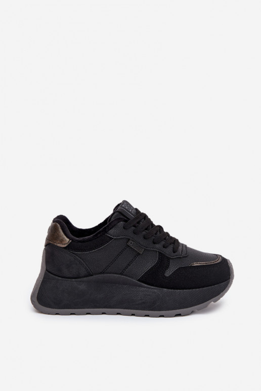 siltināti Sneakers modeļa apavi Sieviešu ar platformu Big Star SS274007 HI-POLY SYSTEM melnas krāsas siltināti Sneakers modeļa apavi Sieviešu ar platformu Big Star SS274007 HI-POLY SYSTEM melnas krāsas