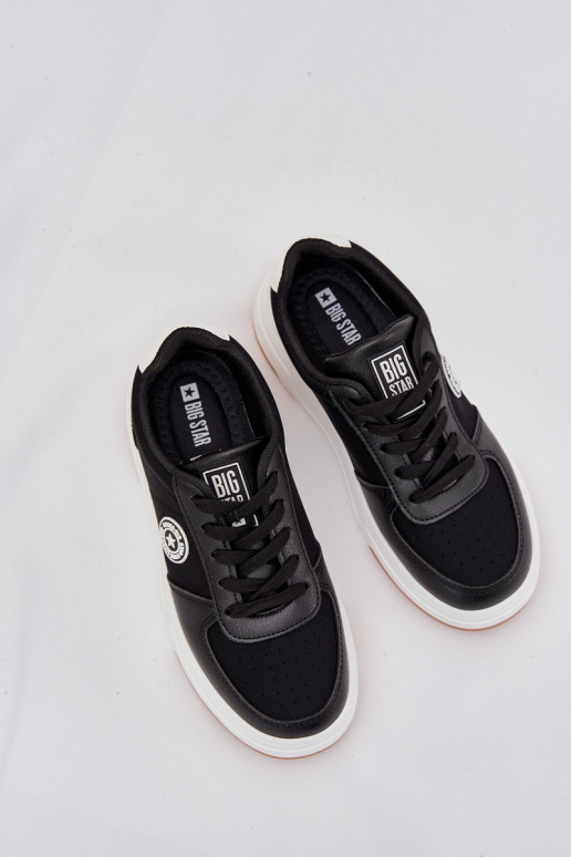Sneakers modeļa apavi Sieviešu ar platformu Big Star RR274573 HI-POLY SYSTEM melnas krāsas