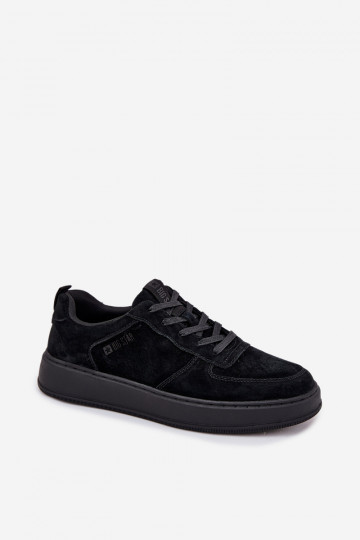 Vīriešiem Sneakers modeļa apavi ar platformu zamšādas Big Star OO174012 melnas krāsas
