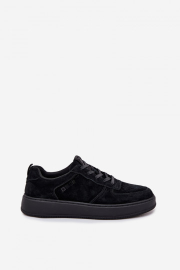 Vīriešiem Sneakers modeļa apavi ar platformu zamšādas Big Star OO174012 melnas krāsas 2