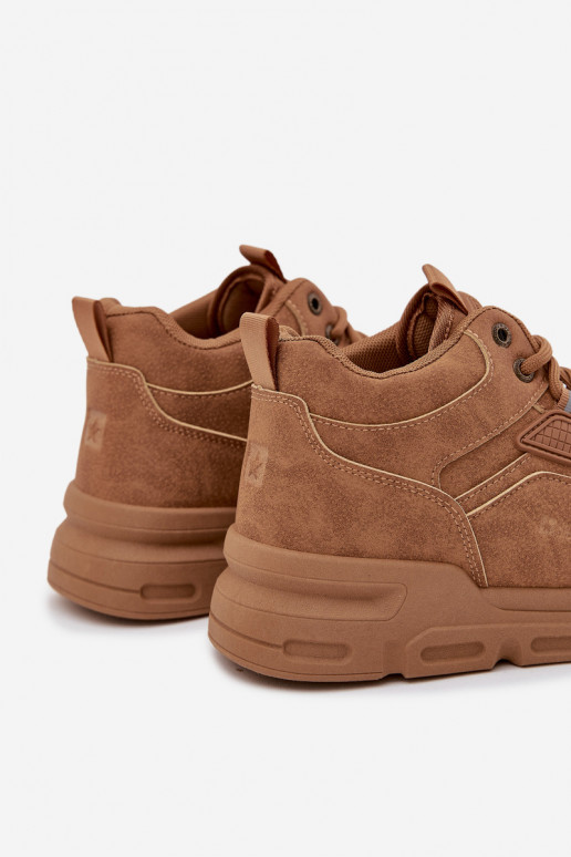 Sneakers modeļa apavi Vīriešiem Big Star SS174281 HI-POLY SYSTEM brūnas krāsas