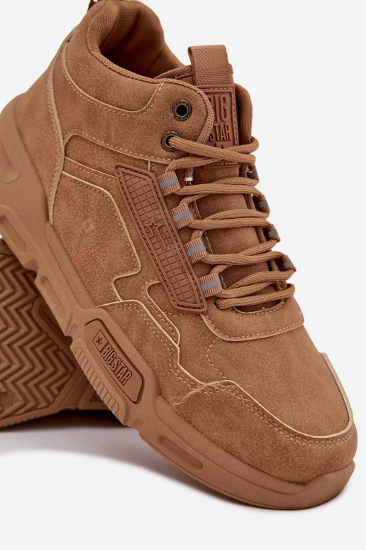 Sneakers modeļa apavi Vīriešiem Big Star SS174281 HI-POLY SYSTEM brūnas krāsas