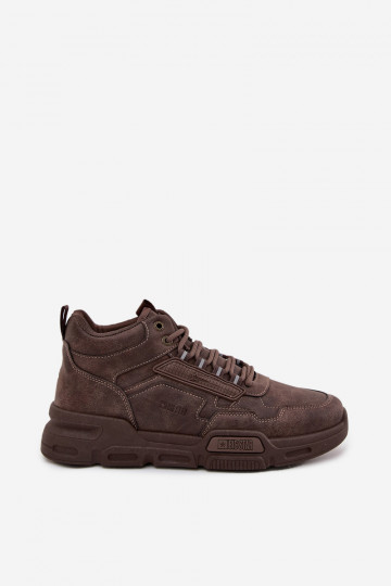 Sneakers modeļa apavi Vīriešiem Big Star SS174283 HI-POLY SYSTEM tumši brūnas krāsas 2