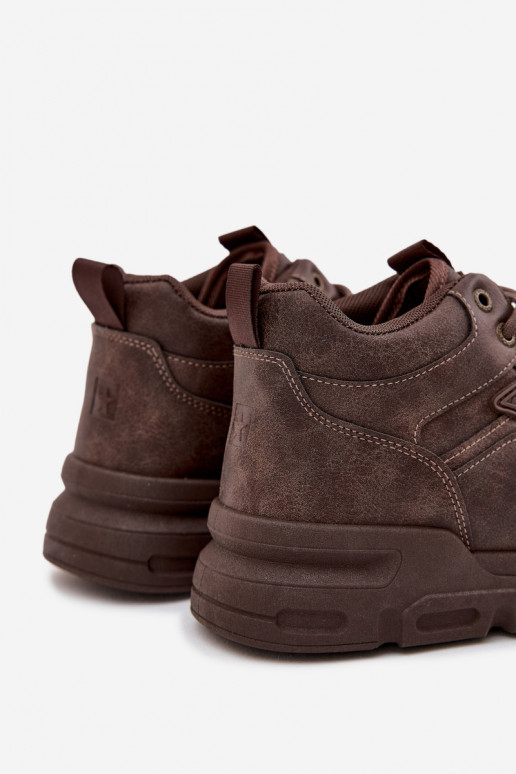 Sneakers modeļa apavi Vīriešiem Big Star SS174283 HI-POLY SYSTEM tumši brūnas krāsas