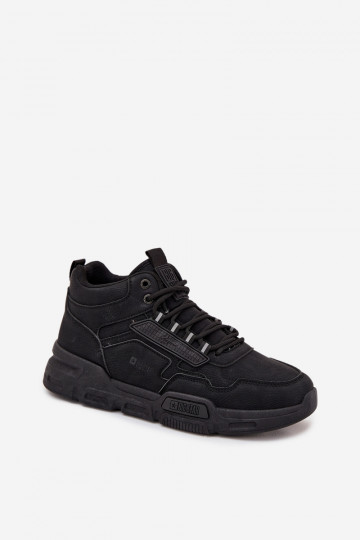 Sneakers modeļa apavi Vīriešiem Big Star SS174282 HI-POLY SYSTEM melnas krāsas