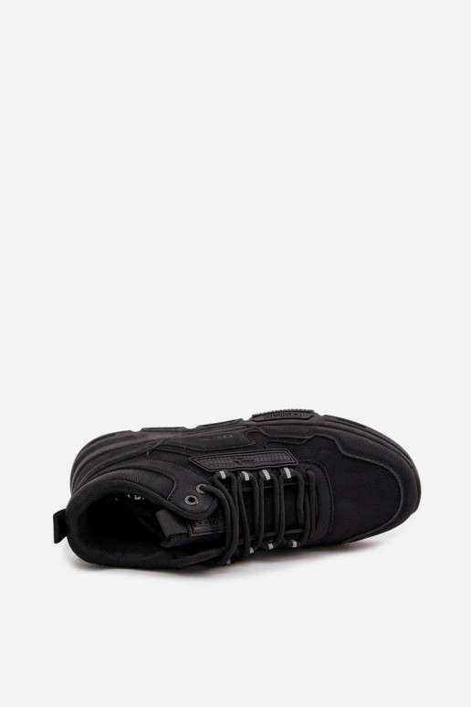 Sneakers modeļa apavi Vīriešiem Big Star SS174282 HI-POLY SYSTEM melnas krāsas