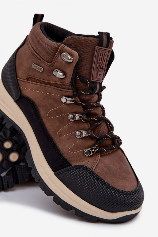 pārgājienu zābaki Vīriešiem Big Star SS174049 brūnas krāsas