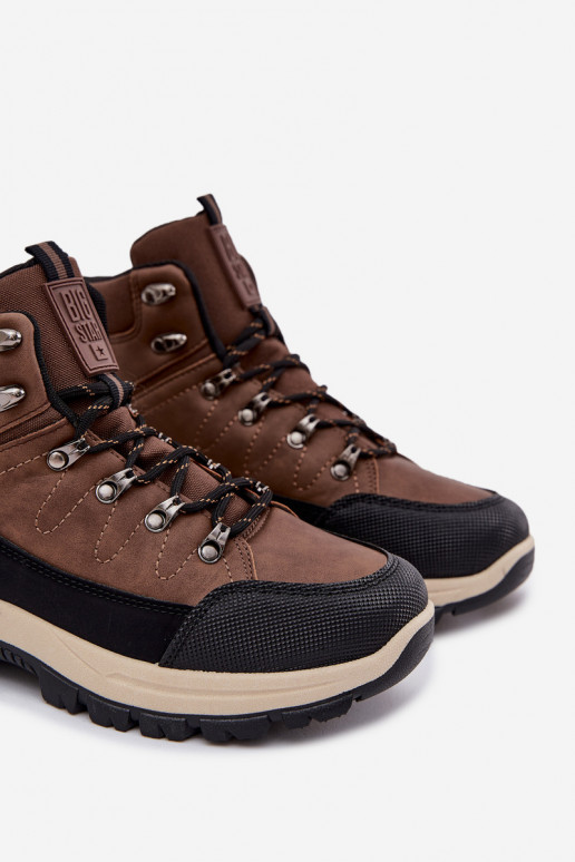 pārgājienu zābaki Vīriešiem Big Star SS174049 brūnas krāsas